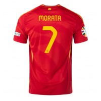 Španjolska Alvaro Morata #7 Domaci Dres EP 2024 Kratak Rukav